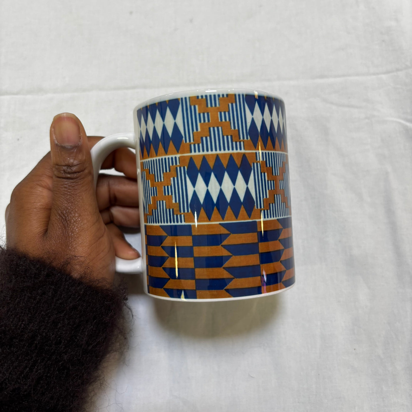 Kaffeetasse  mit afrikanischem Print - Hochwertige Keramiktasse mit einzigartigem Design - Perfekt für den Alltag oder als Geschenk
